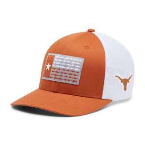 Columbia Columbia CLG Texas Longhorns PFG Mesh Fish Flag Ball Cap in Cedar/Orange | Size Small/Medium - $31.20 at Murdoch's Ranch & Home Supply