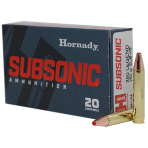 Hornady Hornady Subsonic .350 Legend 250GR Sub-X Rifle Ammo 20 Rounds - $33.99 at Murdoch's Ranch & Home Supply