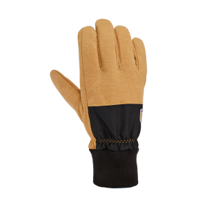 Carhartt Thermal Lined Fleece Cuff Glove in Barley/Black/Tan | Size Medium