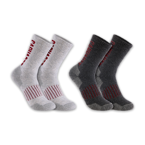 Carhartt Carhartt Midweight Synthetic Wool Blend Logo Crew Socks 2 Pack in Black/White | Size Large - $15.99 at Murdoch's Ranch & Home Supply
