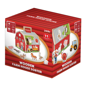Hurricane Toys Red Barn Sorter Toy