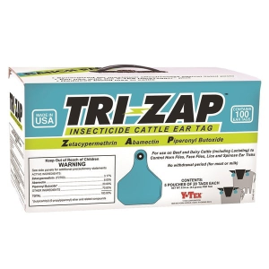Y-Tex Tri-Zap Ear Tag 100 Count