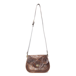Myra-Bags Open Vistas Shoulder Bag in Brown