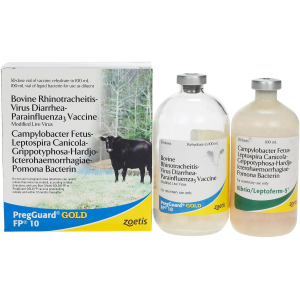 Zoetis PregGuard GOLD FP 10 Vaccine for Cows & Heifers | Size 50 Dose
