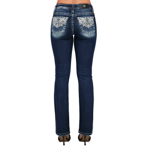 Miss Me Miss Me Rhinestone Paisley Bootcut Jeans in Dark Blue | Size 28 - $59.40 at Murdoch's Ranch & Home Supply