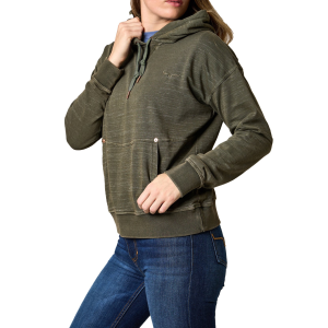 Kimes Ranch Tess Western Hoodie in Dark Olive | Size Small