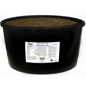 Prairie Pride 24% Protein Cattle Feed Tub | Size 200 lbs