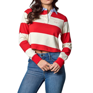 Kimes Ranch Jamila Polo Shirt in Red | Size XL