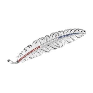 Montana Silversmiths Montana Silversmiths Red White And Blue Montana Hat Feather - $75.00 at Murdoch's Ranch & Home Supply