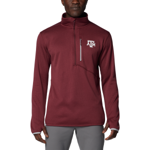 Columbia Columbia CLG ATM Aggies Park View Fleece Half Zip Sweatshirt in Deep Maroon Heather | Size Medium - $56.00 at Murdoch's Ranch & Home Supply