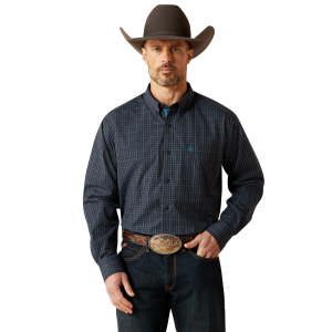 Ariat Pro Series Toshi Classic Fit Shirt in Black | Size LT