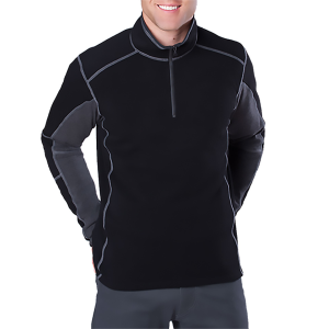 Kuhl KUHL Revel 1/4 Zip Sweater in Black/Steel | Size Medium - $65.40 at Murdoch's Ranch & Home Supply