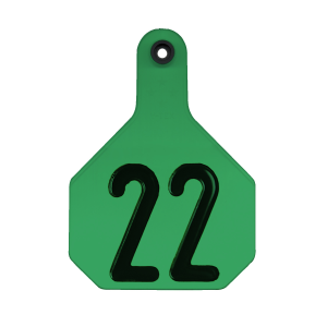 Y-Tex All American Large 4-Star #76-100 ID Tags in Green