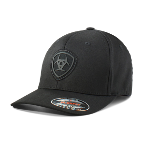 Ariat FlexFit Logo Cap in Black | Size Small/Medium