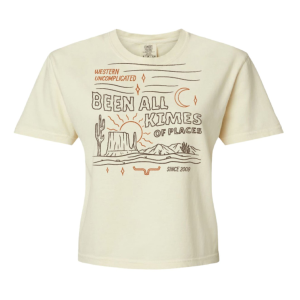 Kimes Ranch Places Short Sleeve Crop T-Shirt in Ivory | Size 2XL