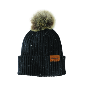 Carhartt Carhartt Knit Faux Fur Pom Pom Beanie in Black Nep - $30.39 at Murdoch's Ranch & Home Supply