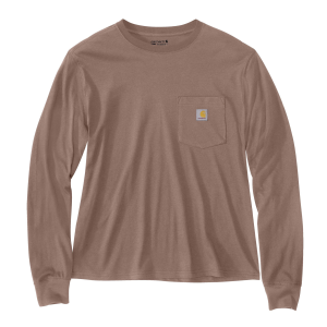 Carhartt Carhartt TENCEL Fiber Series Loose Fit Long Sleeve Pocket T-Shirt in Soft Sepia | Size XS - $17.99 at Murdoch's Ranch & Home Supply