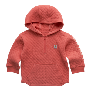 Carhartt Carhartt Sketch Logo Sleeve Quilted Half-Zip Sweatshirt in Deep Sea Coral | Size 18 Mon - $17.99 at Murdoch's Ranch & Home Supply