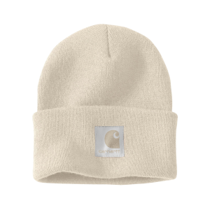 Carhartt Knit Satin Lined Beanie in Oat Milk