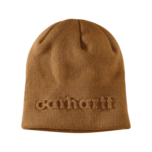 Carhartt Knit Embossed Beanie in Carhartt Brown