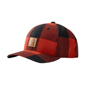 Carhartt Flannel Cap in Spice Red
