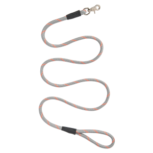 Weaver Weaver Rope Dog Leash in Grey/Orange | Size 1/2" x 6' - $24.49 at Murdoch's Ranch & Home Supply