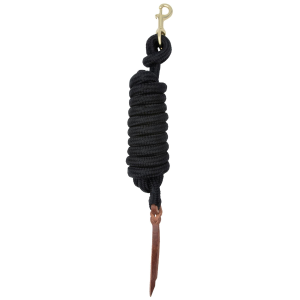 Weaver Weaver Cowboy Poly Horse Lead with Snap in Black | Size 5/8" x 10' - $16.49 at Murdoch's Ranch & Home Supply