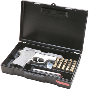 MTM Case-Gard Pistol Handgun Storage Box in Black