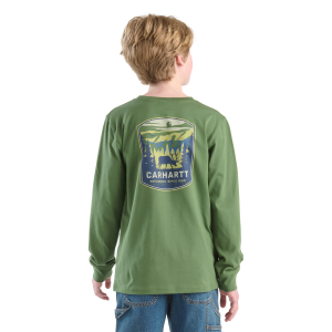 Carhartt Carhartt Buck Forest Long Sleeve Pocket T-Shirt in Bronze Green | Size Small - $11.99 at Murdoch's Ranch & Home Supply
