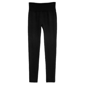 One 5 One Cozy Fleece Lined Legging in Black | Size L/XL