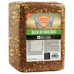 Quick Draw Deer Attractant Apple Flavor Feed Block | Size 20 lbs