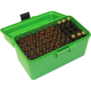 MTM Case-Gard H-50 Deluxe Rifle Ammo Box 50 Round | Size R-MAG