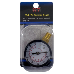 K-T Industries K-T Industries 1/4'' NPT 160 PSI 2" Gauge Bottom Mount - $14.99 at Murdoch's Ranch & Home Supply