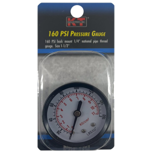 K-T Industries K-T Industries 1/4''Npt 160 PSI 1-1/2" Guage Rear Mount - $14.99 at Murdoch's Ranch & Home Supply