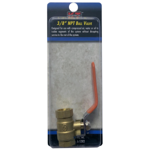K-T Industries K-T Industries 3/8" x 3/8" Full Port Brass Ball Valve - $14.99 at Murdoch's Ranch & Home Supply