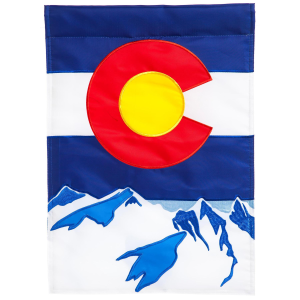 Evergreen Colorado State Garden Flag