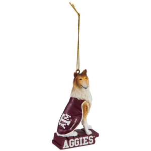 Evergreen Texas A&M Mascot Statue Ornament