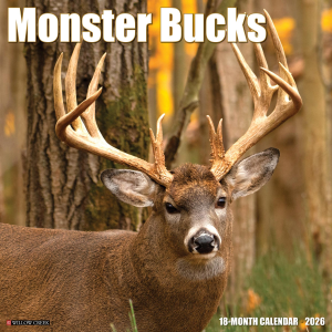 Willow Creek 2026 Monster Bucks Calendar | Size 12" x 12"