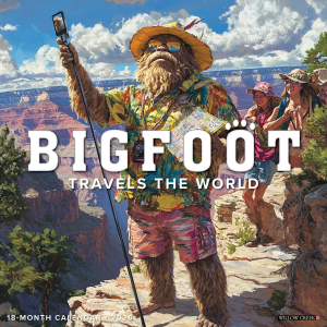 Willow Creek 2026 Bigfoot Travels the World Calendar | Size 12" x 12"