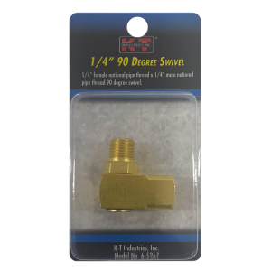 K-T Industries K-T Industries 1/4'' NPT 90-Degree Swivel - $10.99 at Murdoch's Ranch & Home Supply