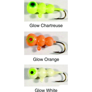 HT Enterprise 3-Pack #8 Glow Grub Jigs Fishing Lure