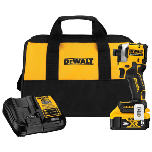 DEWALT 20V MAX ATOMIC Brushless 3-Speed 1/4" Impact Driver Kit DCF850P1