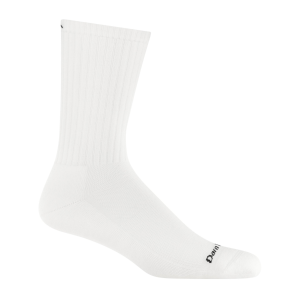Darn Tough Socks The Standard Crew Lightweight Socks in White | Size Medium