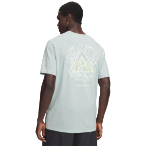 Under Armour UA Mountain Pursuit T-Shirt in Enamel Blue/Fade Green | Size Medium