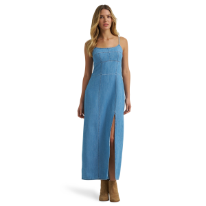 Wrangler Wrangler Punchy Maxi Denim Dress in Mid Denim | Size Medium - $38.99 at Murdoch's Ranch & Home Supply