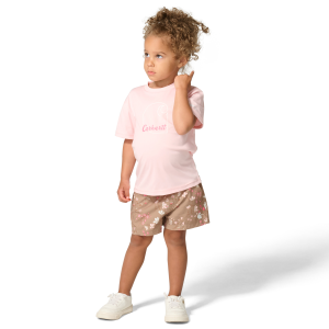 Carhartt Carhartt Short Sleeve Logo T-Shirt with Floral Shorts Set in Dark Khaki | Size 2T - $26.24 at Murdoch's Ranch & Home Supply