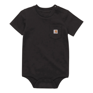 Carhartt Infant Pocket Short Sleeve Bodysuit in Caviar Black | Size 3 Mon