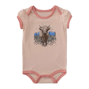 Carhartt Short Sleeve Highland Bodysuit in Bleached Apricot | Size 3 Mon