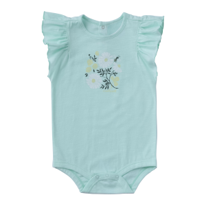 Carhartt Ruffle Sleeve Bee Bodysuit in Yucca | Size 6 Mon