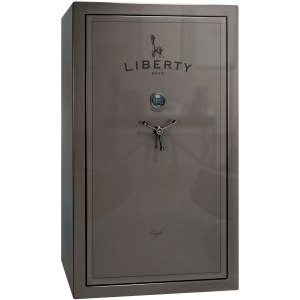Liberty Safe Eagle Fifty 110 Minute White Gloss E-Lock Gun Safe in Grey Gloss | Size 50 Gun